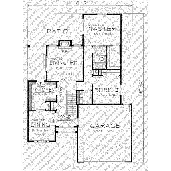 Traditional Floor Plan - Main Floor Plan #112-105
