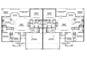 Ranch Style House Plan - 6 Beds 4 Baths 1525 Sq/Ft Plan #17-3070 