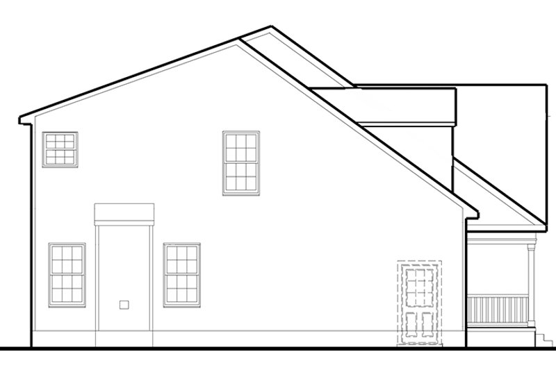 Dream House Plan - Exterior - Other Elevation 1 for Colonial House Plan #1053-72 - 3 bed, 2.5 bath