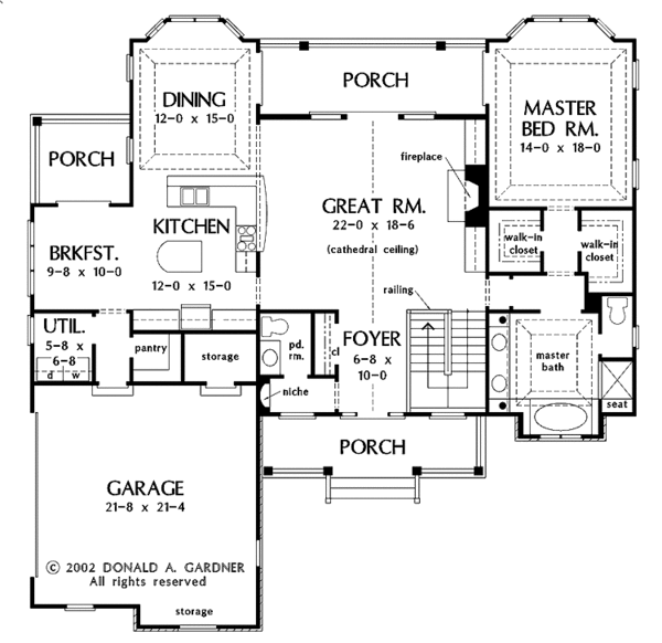House Plan Design - Country Floor Plan - Main Floor Plan #929-689