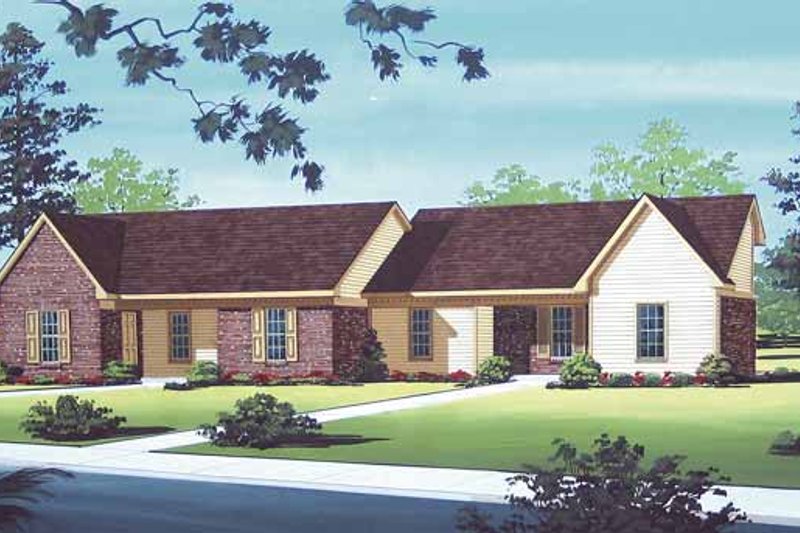 Home Plan - Traditional Exterior - Front Elevation Plan #45-393