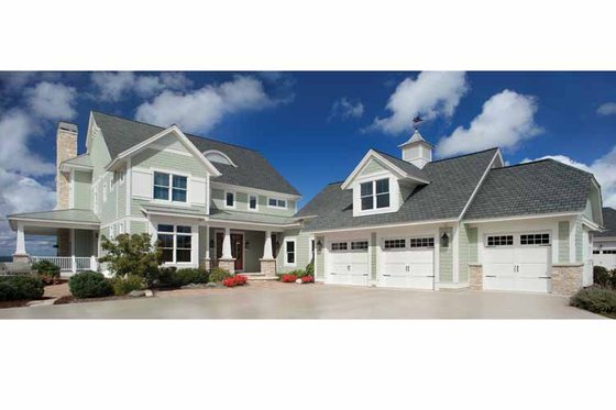 Exterior - Front Elevation 3 for Craftsman House Plan #928-229 - 5 bed, 4.5 bath