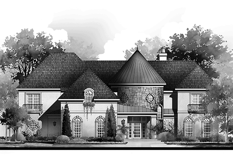 Home Plan - Exterior - Front Elevation 3 for Country House Plan #952-284 - 4 bed, 3 bath