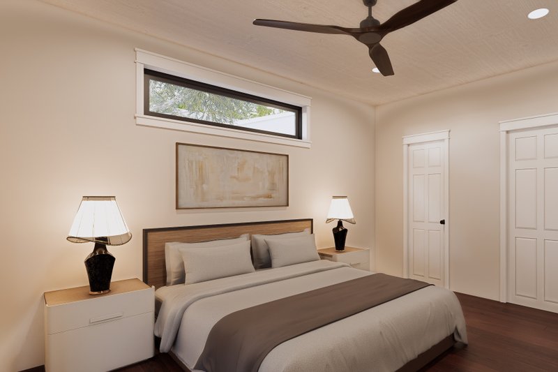 House Blueprint - Interior - Master Bedroom for Contemporary House Plan #932-1412 - 3 bed, 3.5 bath