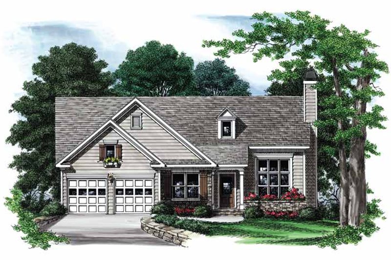 Architectural House Design - Ranch Exterior - Front Elevation Plan #927-554