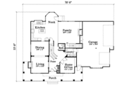 Traditional Style House Plan - 4 Beds 3.5 Baths 3471 Sq/Ft Plan #78-187 