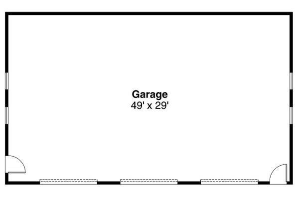 House Plan Design - Floor Plan - Main Floor for Ranch House Plan #124-636, 0 bath