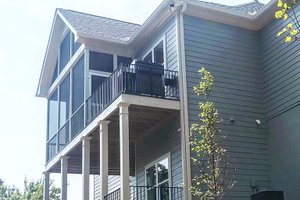 Exterior - Rear Elevation 1 for Craftsman House Plan #437-94 - 4 bed, 3 bath