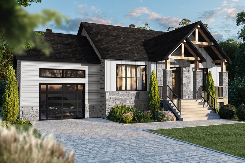 Dream House Plan - Craftsman Exterior - Front Elevation Plan #23-2728