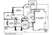 European Style House Plan - 4 Beds 3.5 Baths 3688 Sq/Ft Plan #70-535 