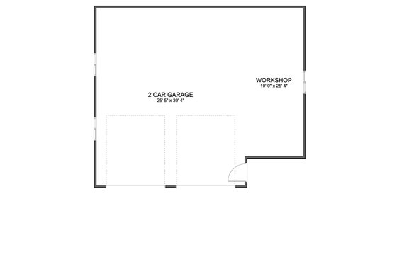 Floor Plan - Main Floor for Traditional House Plan #1060-231, 0 bath