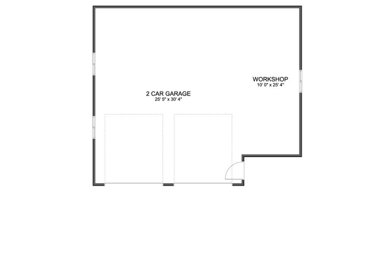House Blueprint - Floor Plan - Main Floor for Traditional House Plan #1060-231, 0 bath