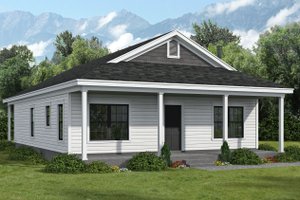 Contemporary Exterior - Front Elevation Plan #932-1027