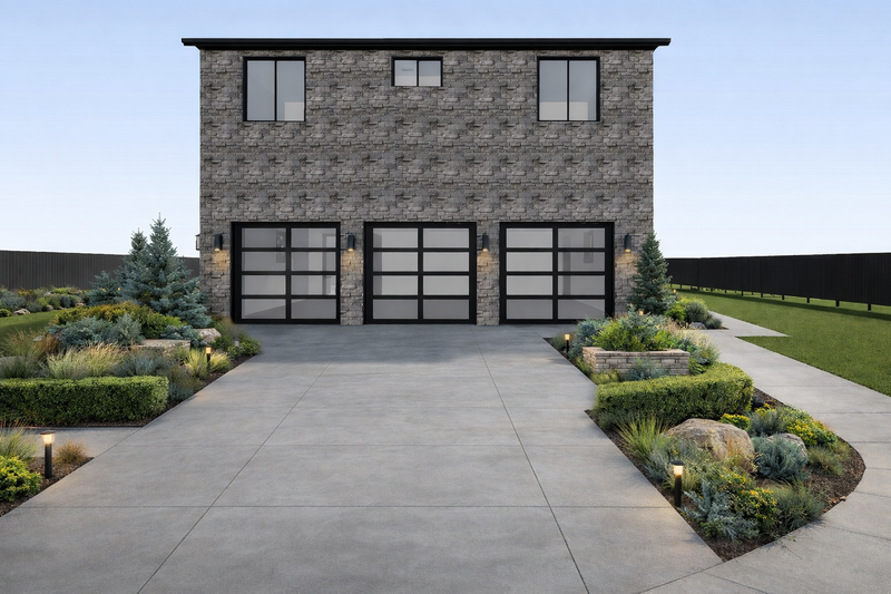 House Blueprint - Exterior - Rear Elevation 1 for Barndominium House Plan #1060-482 - 2 bed, 1.5 bath