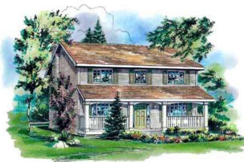 Country Style House Plan - 4 Beds 2.5 Baths 2111 Sq/Ft Plan #18-343