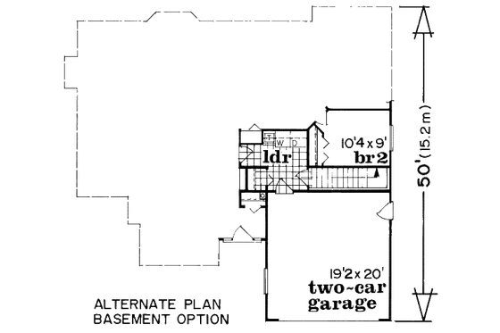 Floor Plan - Other Floor for Traditional House Plan #47-571 - 3 bed, 2 bath