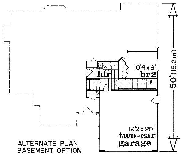 Floor Plan - Other Floor for Traditional House Plan #47-571 - 3 bed, 2 bath