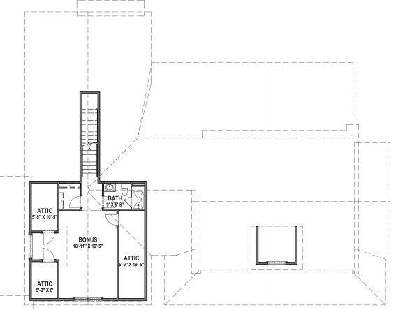 Farmhouse Floor Plan - Upper Floor Plan #1069-19