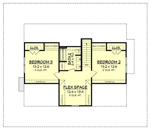 Architectural House Design - Country Floor Plan - Upper Floor Plan #430-150