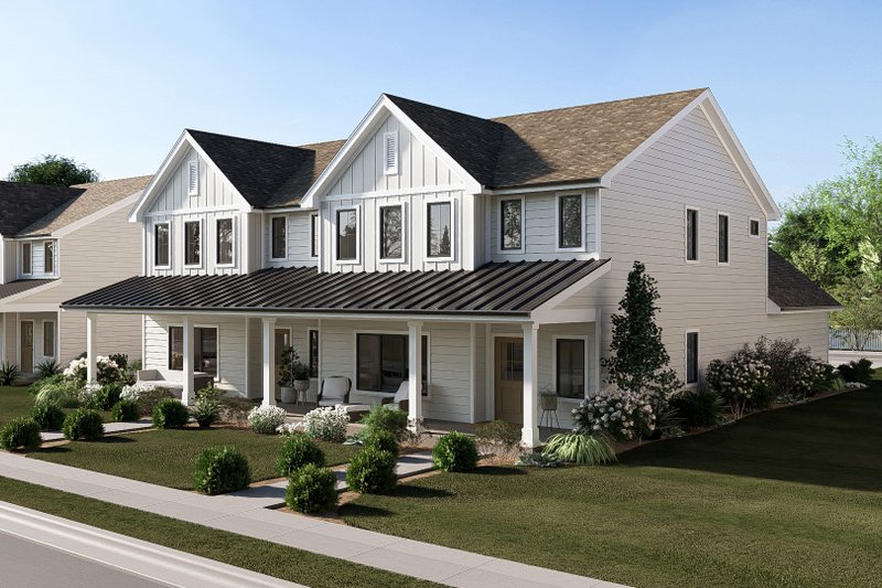 Home Plan - Exterior - Other Elevation 1 for Farmhouse House Plan #455-812 - 3 bed, 3 bath