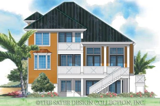 Exterior - Front Elevation 3 for Classical House Plan #930-144 - 3 bed, 2 bath