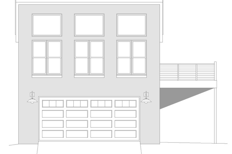 Dream House Plan - Exterior - Front Elevation 3 for Contemporary House Plan #932-597 - 1 bed, 1 bath