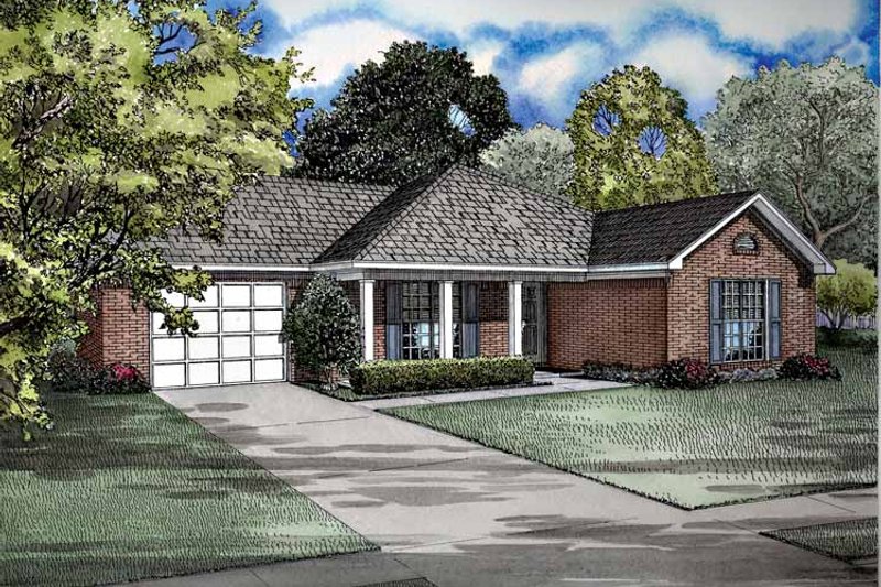 Home Plan - Ranch Exterior - Front Elevation Plan #17-2968