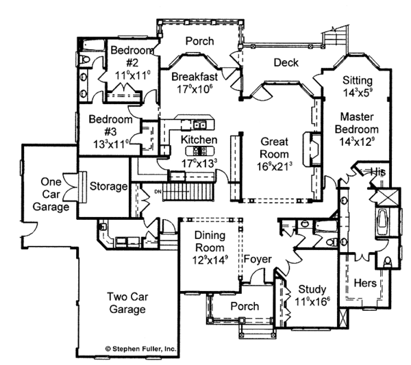 Home Plan - Classical Floor Plan - Main Floor Plan #429-269
