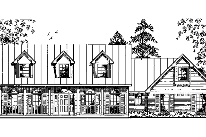 Dream House Plan - Country Exterior - Front Elevation Plan #42-641