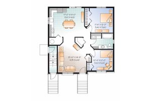 Floor Plan - Main Floor for Traditional House Plan #23-2560 - 3 bed, 3 bath