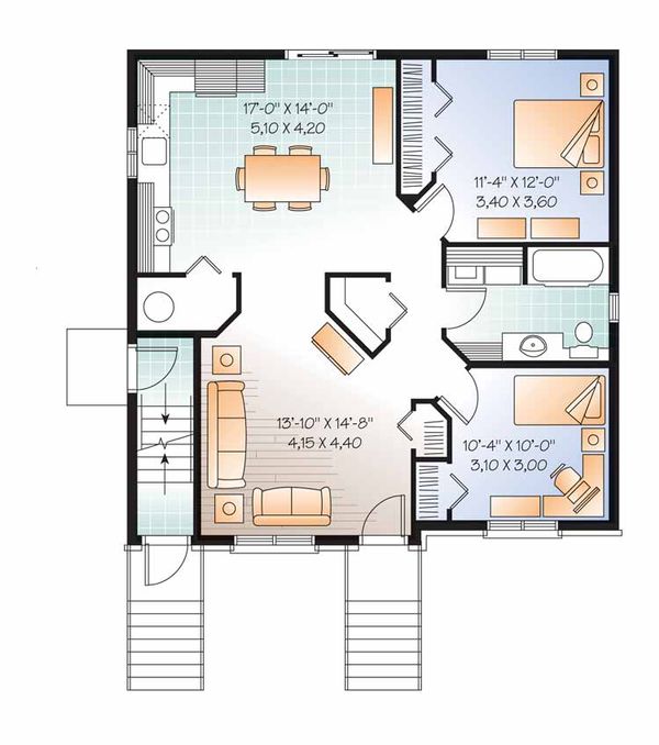 House Plan Design - Traditional Floor Plan - Main Floor Plan #23-2560