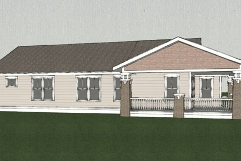 House Design - Exterior - Other Elevation 2 for Craftsman House Plan #461-1 - 3 bed, 2 bath