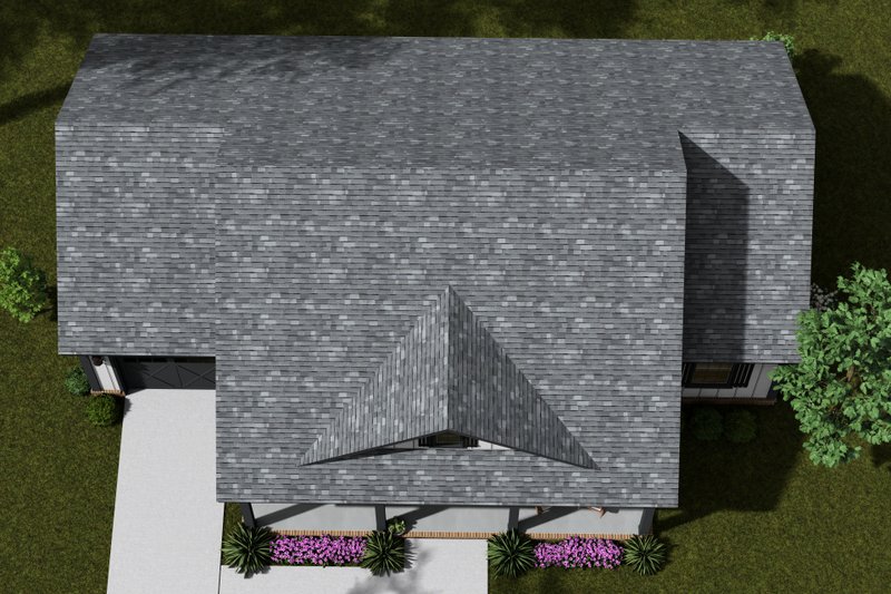 Architectural House Design - Exterior - Other Elevation 4 for Farmhouse House Plan #513-2377 - 3 bed, 2 bath