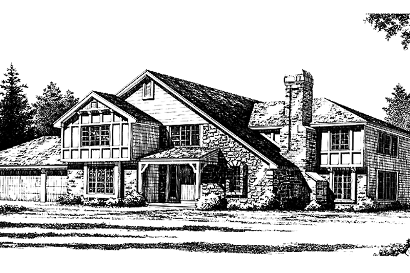 House Plan Design - European Exterior - Front Elevation Plan #1001-5