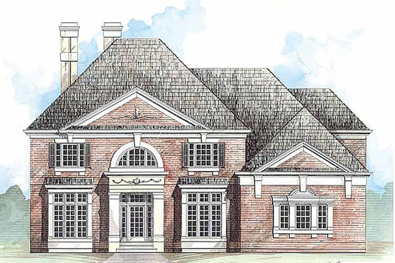 Home Plan - Classical Exterior - Front Elevation Plan #119-371