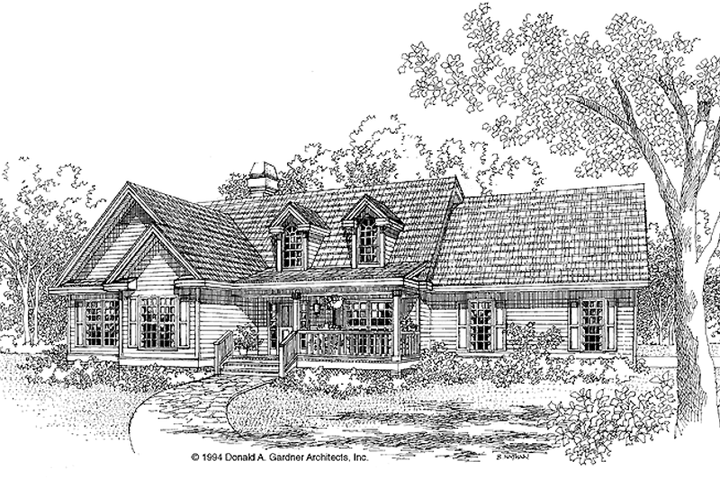 Dream House Plan - Country Exterior - Front Elevation Plan #929-192