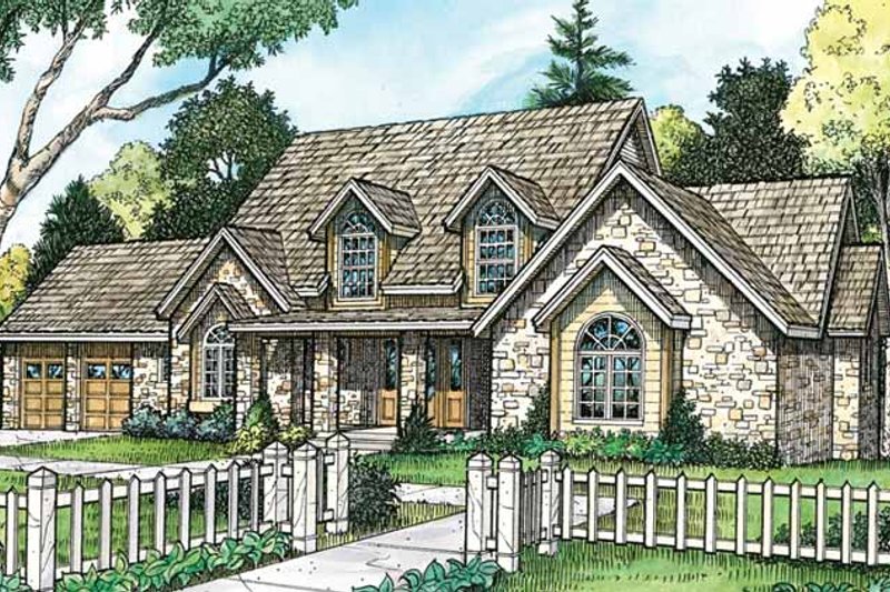 Architectural House Design - Country Exterior - Front Elevation Plan #140-189
