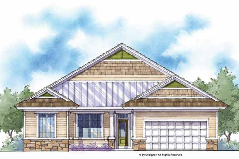 Dream House Plan - Farmhouse Exterior - Front Elevation Plan #938-2