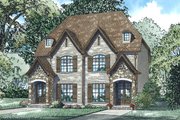 European Style House Plan - 4 Beds 4 Baths 3422 Sq/Ft Plan #17-3400 