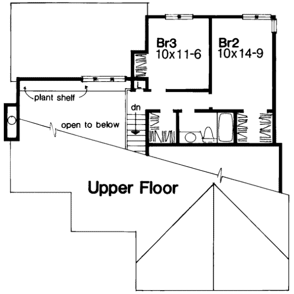 Architectural House Design - Floor Plan - Upper Floor Plan #320-128