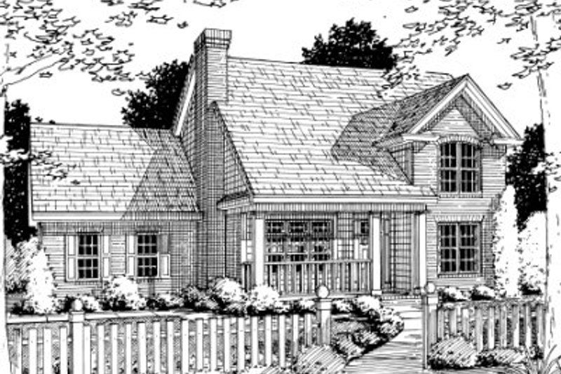 Dream House Plan - Traditional Exterior - Front Elevation Plan #20-353