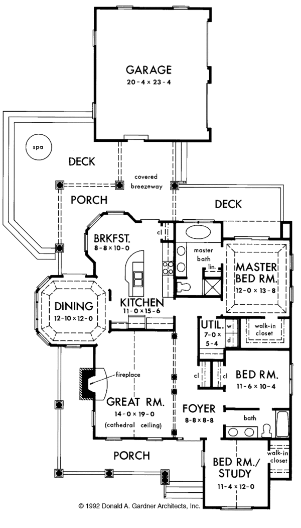 Architectural House Design - Country Floor Plan - Main Floor Plan #929-139