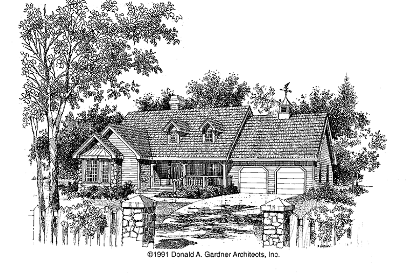 Home Plan - Country Exterior - Front Elevation Plan #929-127
