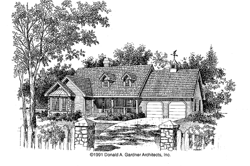 Dream House Plan - Country Exterior - Front Elevation Plan #929-127