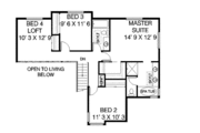 Traditional Style House Plan - 4 Beds 2.5 Baths 2098 Sq/Ft Plan #60-462 