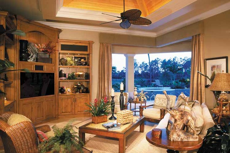 Dream House Plan - Interior - Family Room for Mediterranean House Plan #930-314 - 3 bed, 4.5 bath