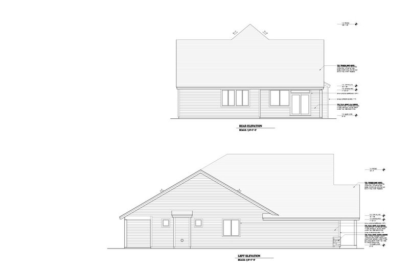 House Design - Exterior - Other Elevation 1 for Craftsman House Plan #53-747 - 4 bed, 2 bath