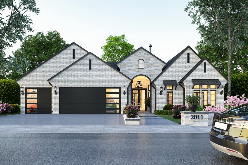 Cottage Style House Plan - 4 Beds 4.5 Baths 4018 Sq/Ft Plan #1112-2