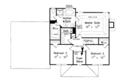 Colonial Style House Plan - 3 Beds 2.5 Baths 1621 Sq/Ft Plan #927-399 Floor 