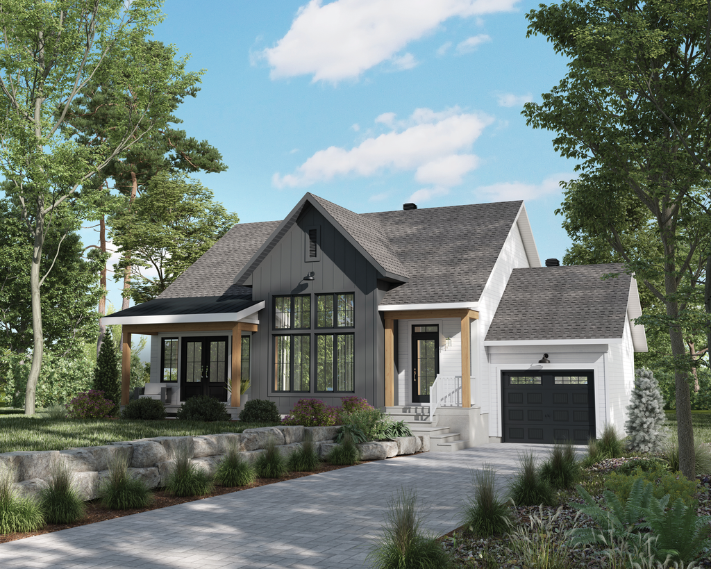 Farmhouse Style House Plan - 2 Beds 1 Baths 1376 Sq/Ft Plan #25-4957 ...